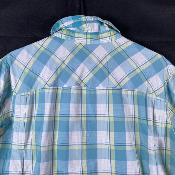 Columbia Mens Shirt Multi Plaid Omni-Shade Sun Protection Button Up Large - Picture 11 of 13